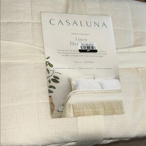 Casaluna Heavyweight Linen Blend Comforter - Natural